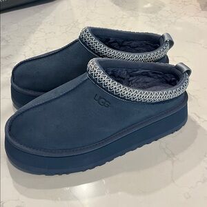 Ugg Tazz Platform Desert Blue Slippers - Women’s 9